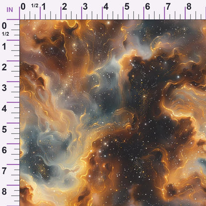 Gilded Nebula Pattern 11 Minky Fabric