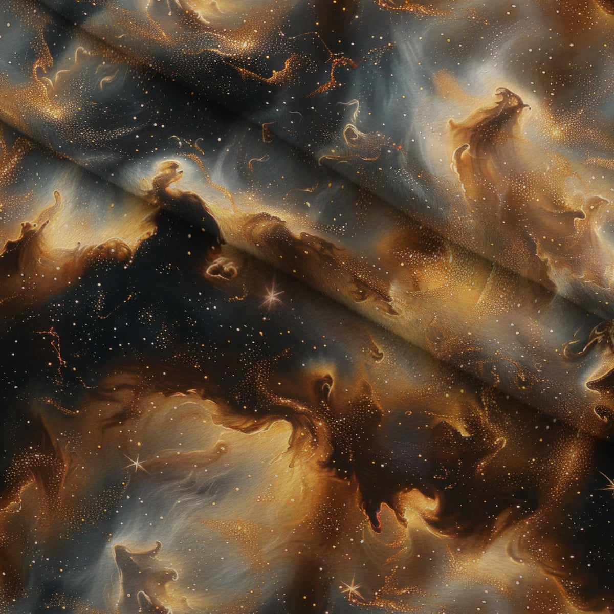 Gilded Nebula Pattern 2 Minky Fabric