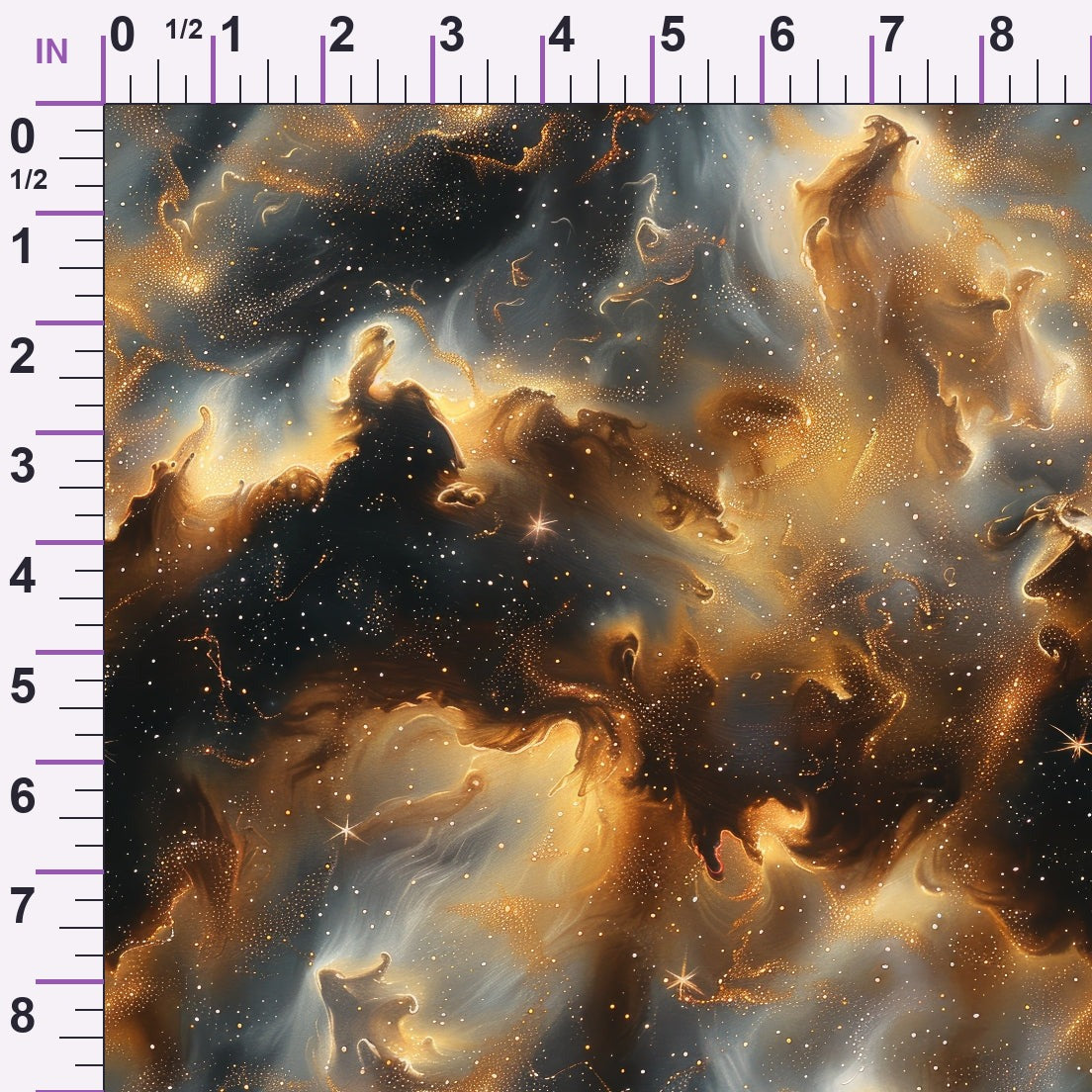 Gilded Nebula Pattern 2 Minky Fabric