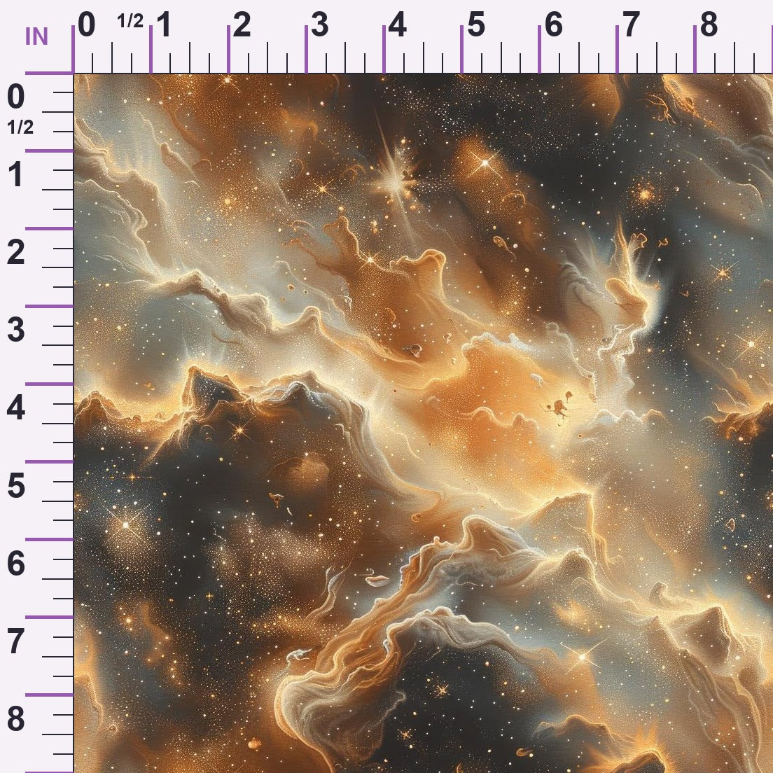 Gilded Nebula Pattern 5 Minky Fabric