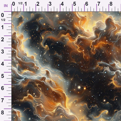 Gilded Nebula Pattern 6 Minky Fabric
