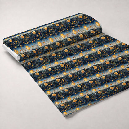 Gilded Nightfall Pattern 4 Minky Fabric