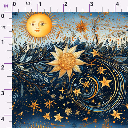 Gilded Nightfall Pattern 4 Minky Fabric