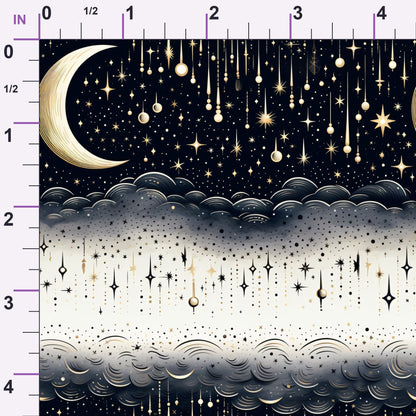 Gilded Nightfall Pattern 6 Minky Fabric