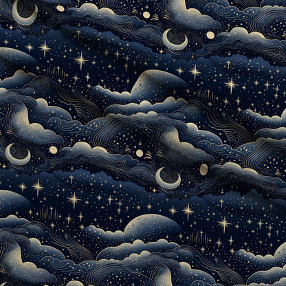 Gilded Nightfall Pattern 7 Minky Fabric