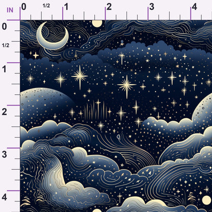 Gilded Nightfall Pattern 7 Minky Fabric