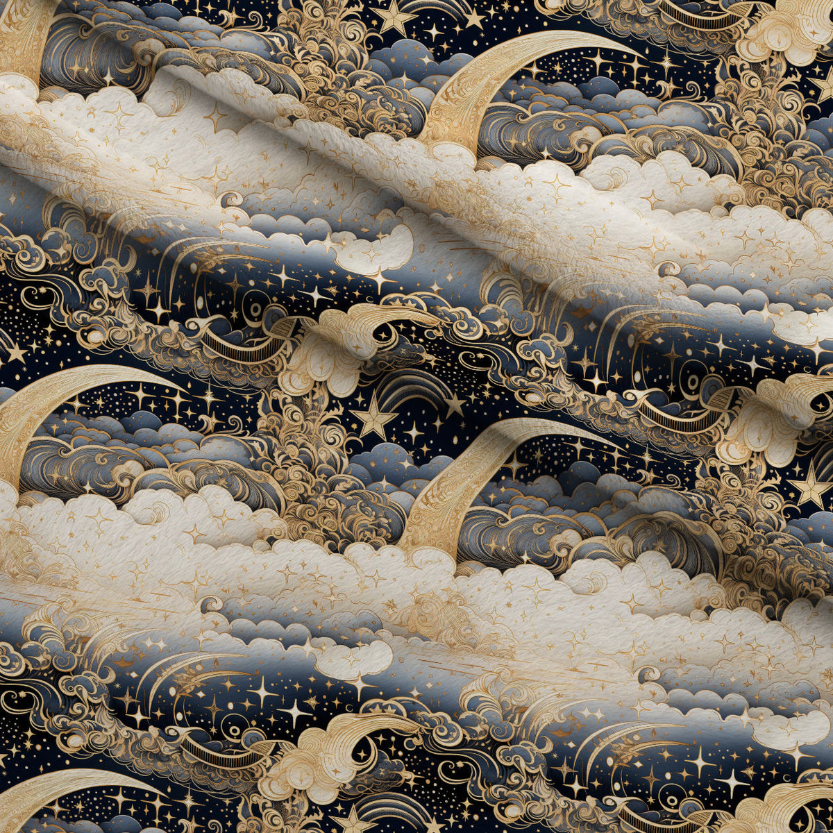 Gilded Nightfall Pattern 8 Minky Fabric