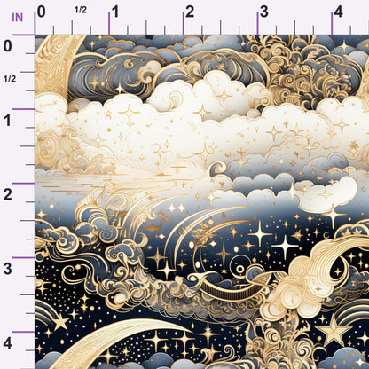 Gilded Nightfall Pattern 8 Minky Fabric