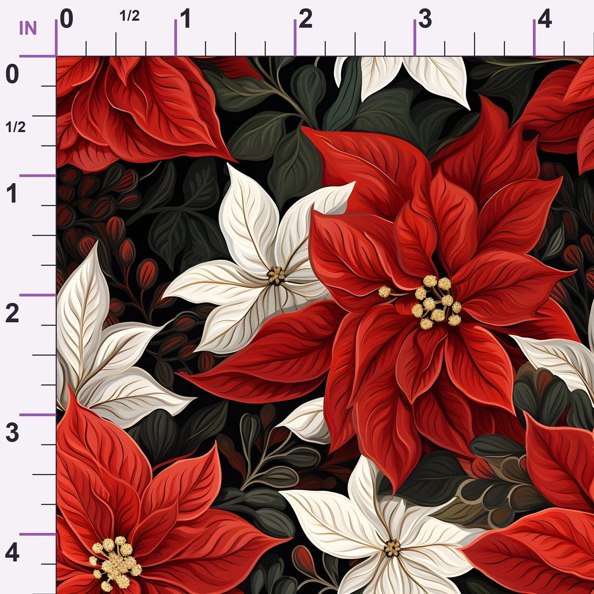 Gilded Noel Pattern 4 Minky Fabric
