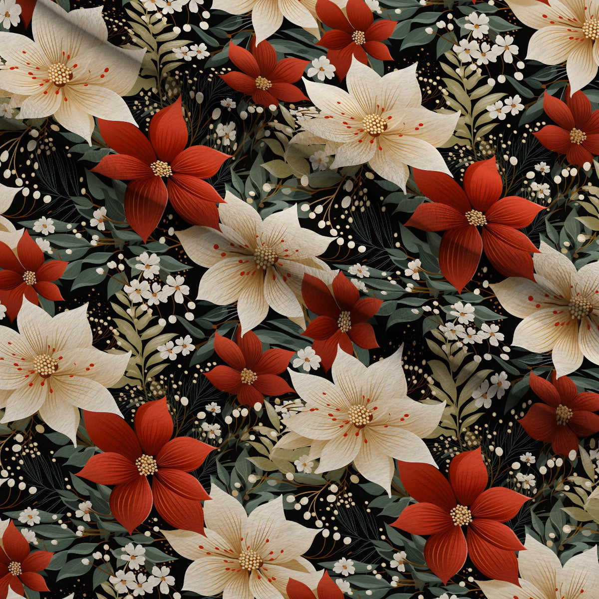 Gilded Noel Pattern 6 Minky Fabric