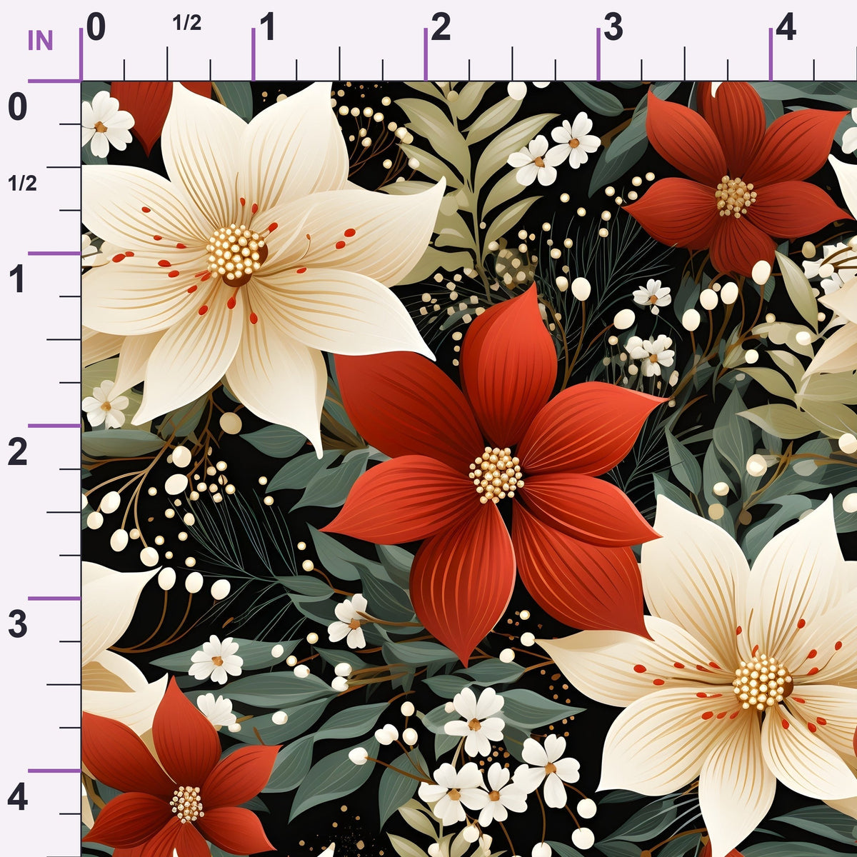 Gilded Noel Pattern 6 Minky Fabric