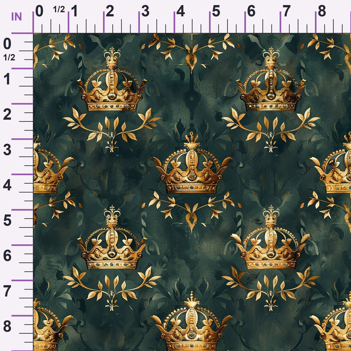 Gilded Regalia Pattern 1 Minky Fabric