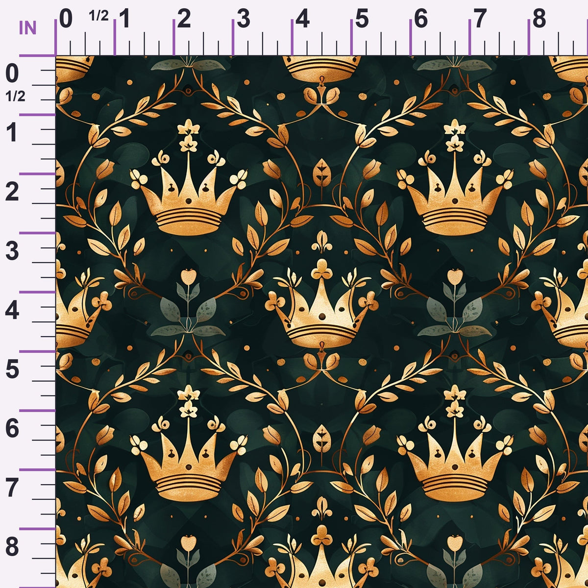 Gilded Regalia Pattern 2 Minky Fabric
