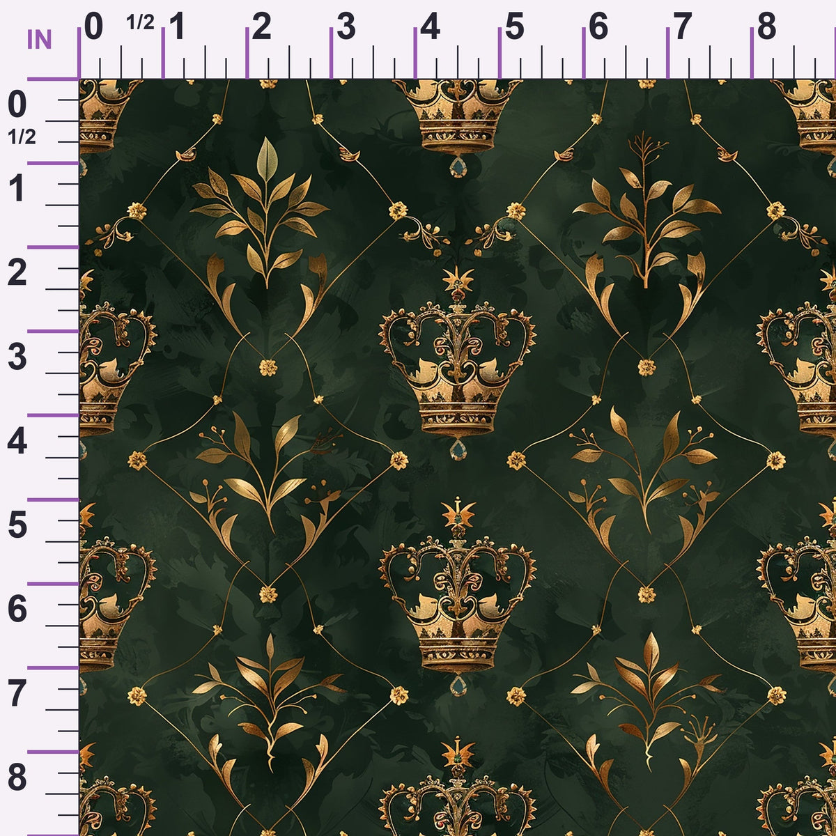 Gilded Regalia Pattern 4 Minky Fabric