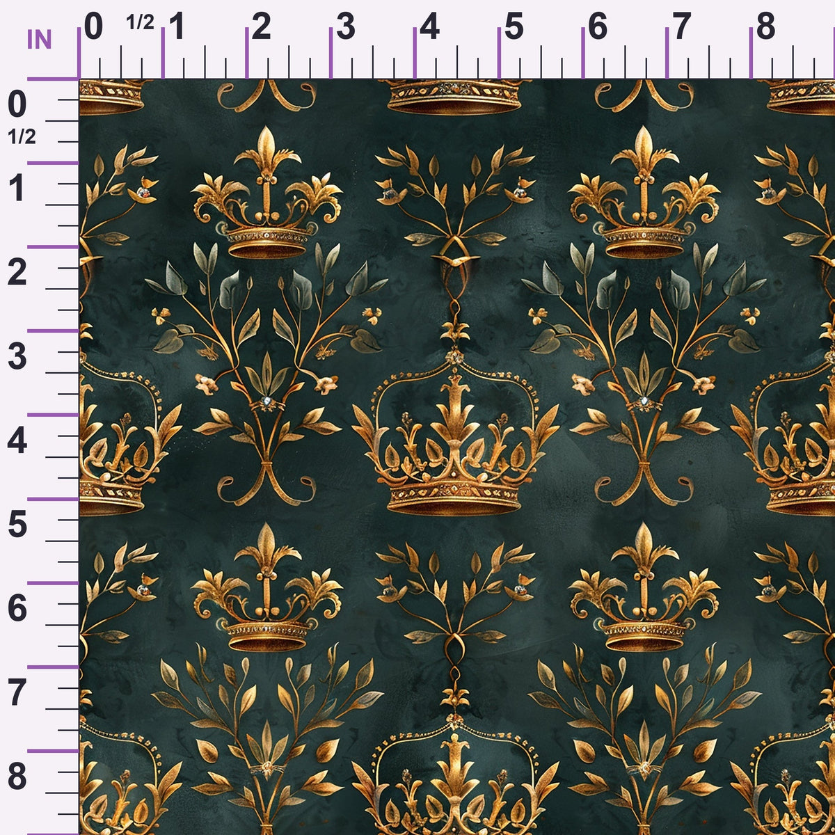 Gilded Regalia Pattern 8 Minky Fabric