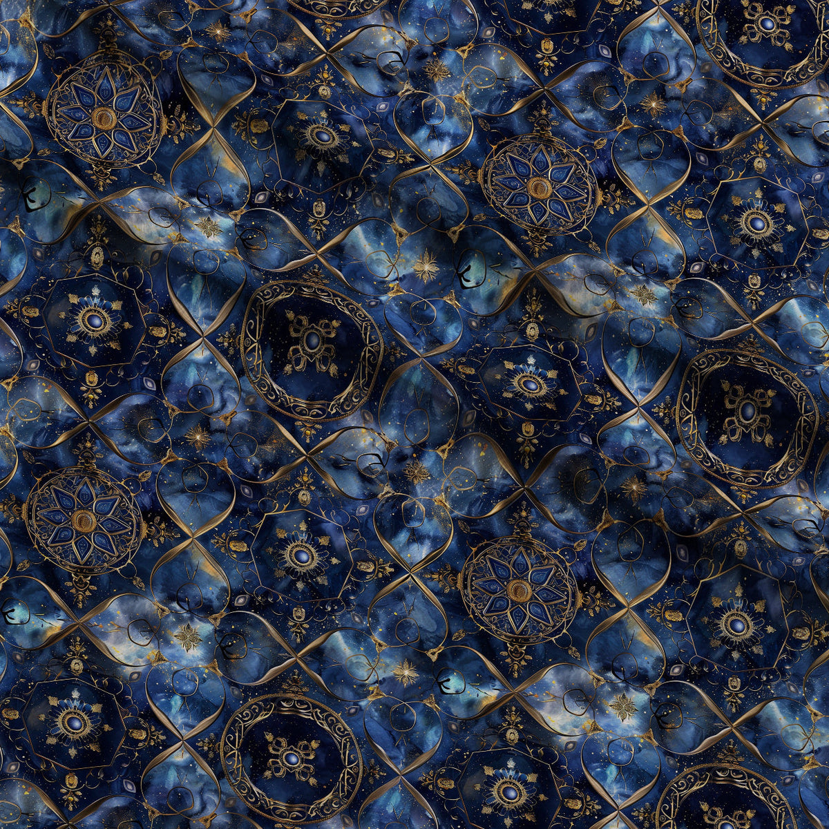 Gilded Starlight Pattern 4 Minky Fabric