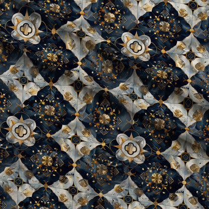 Gilded Starlight Pattern 6 Minky Fabric