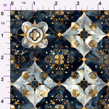 Gilded Starlight Pattern 6 Minky Fabric