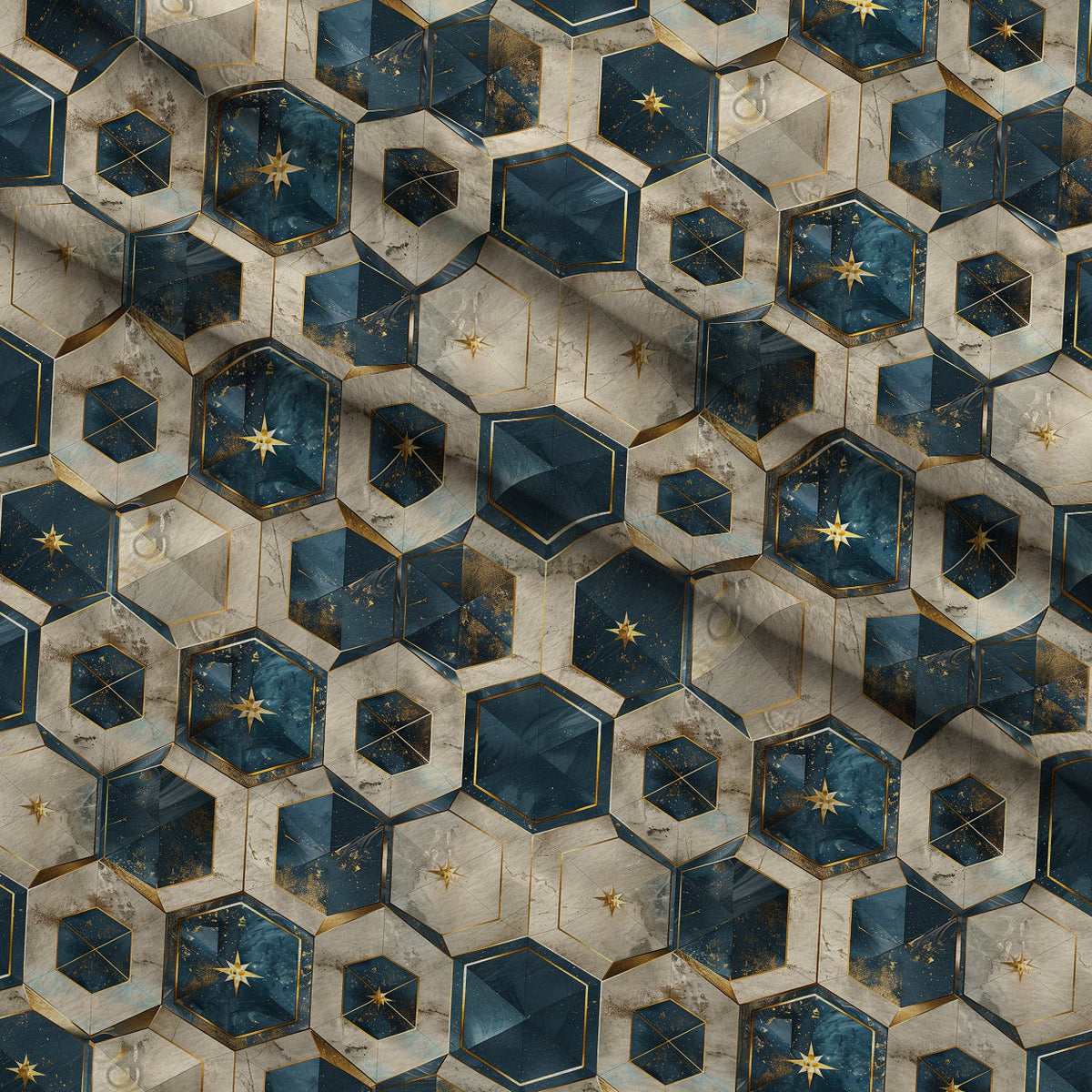 Gilded Starlight Pattern 9 Minky Fabric