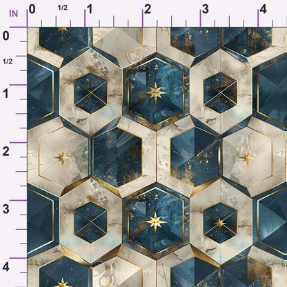 Gilded Starlight Pattern 9 Minky Fabric