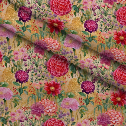 Gilded Twilight Blooms Pattern 11 Minky Fabric