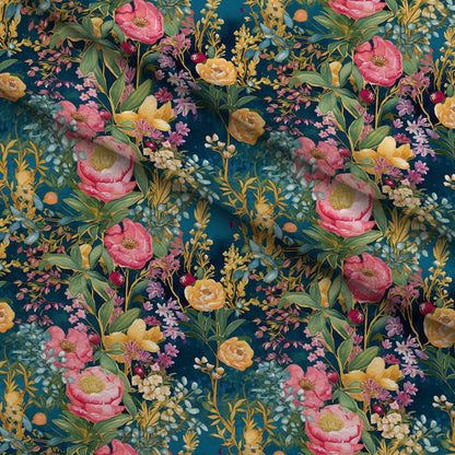Gilded Twilight Blooms Pattern 14 Minky Fabric