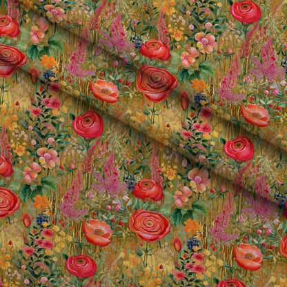 Gilded Twilight Blooms Pattern 16 Minky Fabric