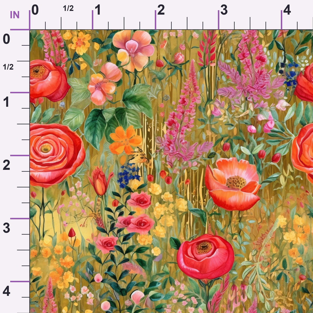 Gilded Twilight Blooms Pattern 16 Minky Fabric