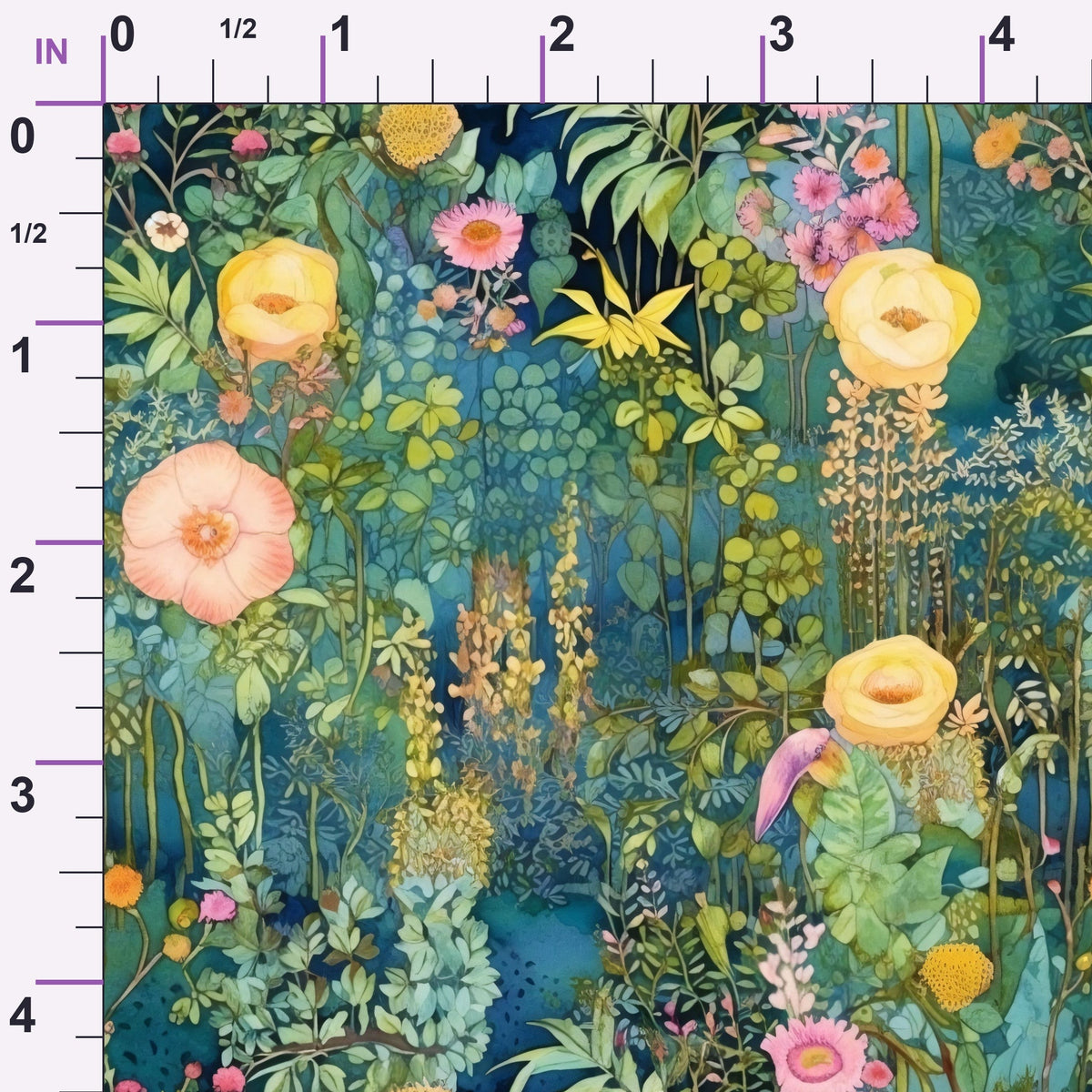 Gilded Twilight Blooms Pattern 17 Minky Fabric