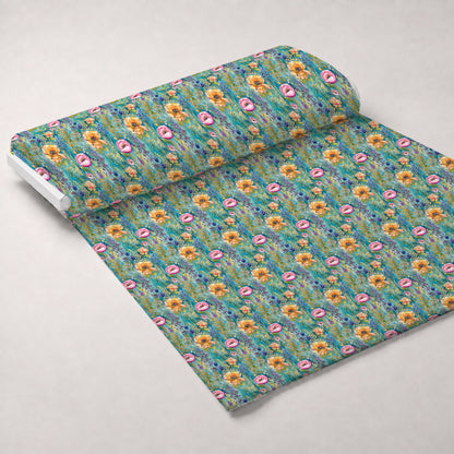 Gilded Twilight Blooms Pattern 5 Minky Fabric