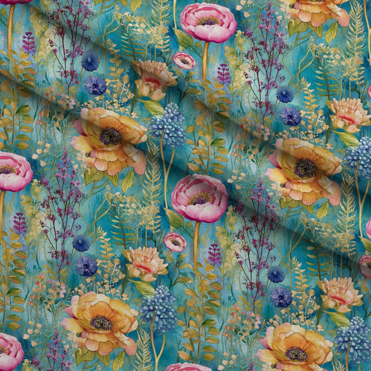Gilded Twilight Blooms Pattern 5 Minky Fabric