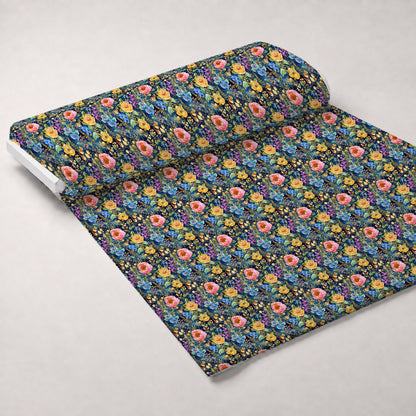 Gilded Twilight Blooms Pattern 6 Minky Fabric