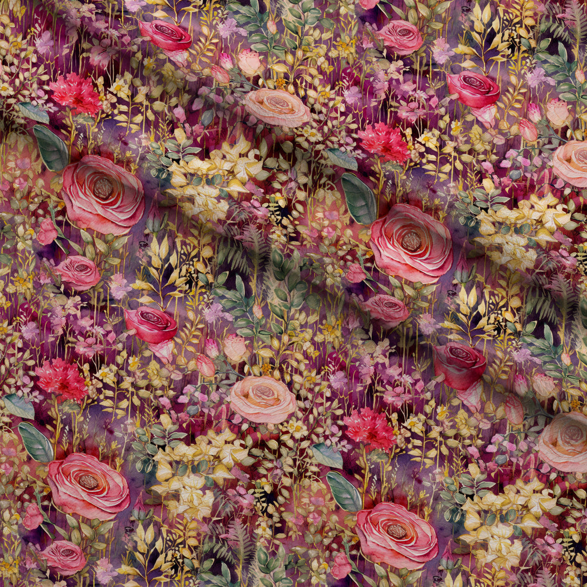 Gilded Twilight Blooms Pattern 7 Minky Fabric