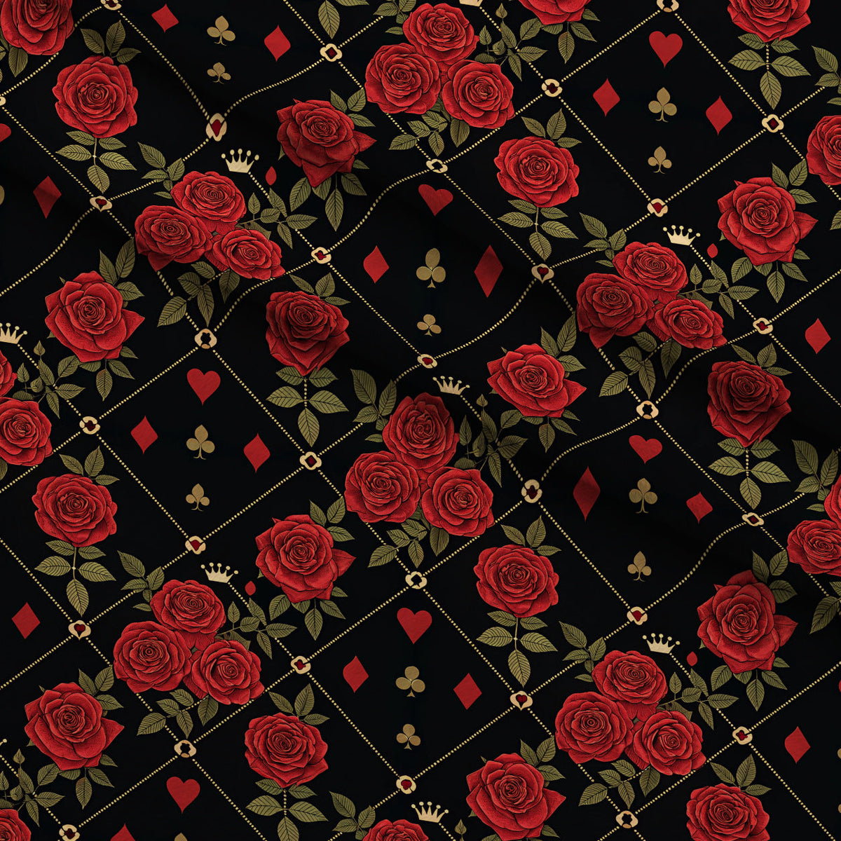 Gilded Valentine Pattern 1 Minky Fabric