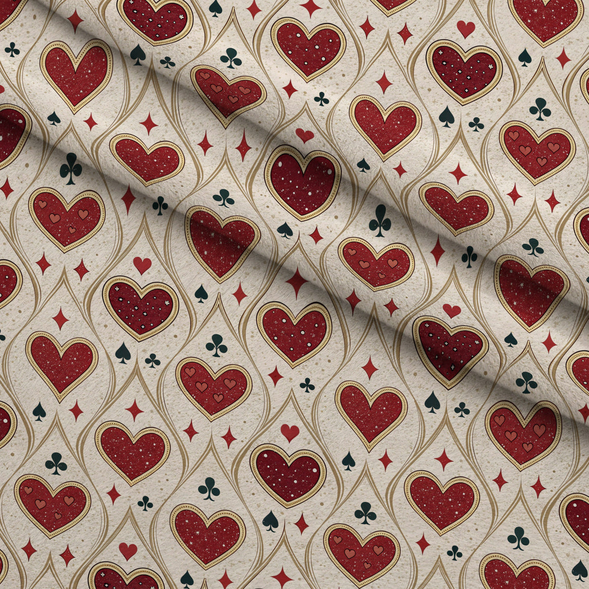 Gilded Valentine Pattern 2 Minky Fabric