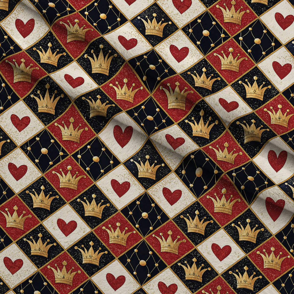 Gilded Valentine Pattern 20 Minky Fabric