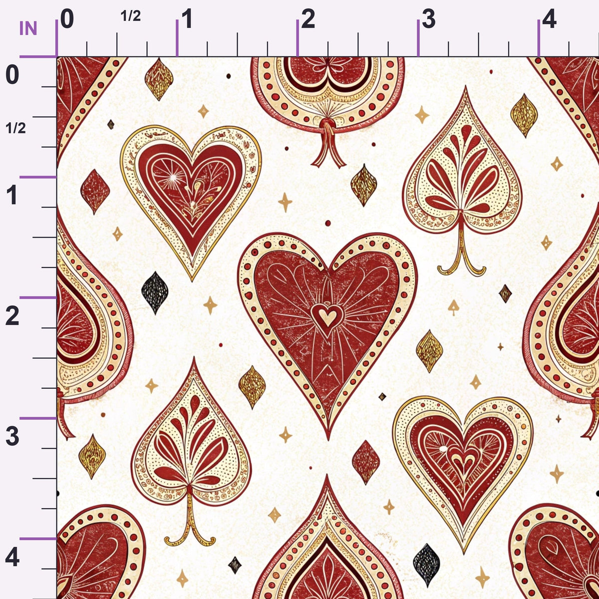 Gilded Valentine Pattern 25 Minky Fabric