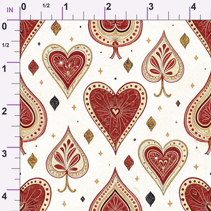 Gilded Valentine Pattern 25 Minky Fabric