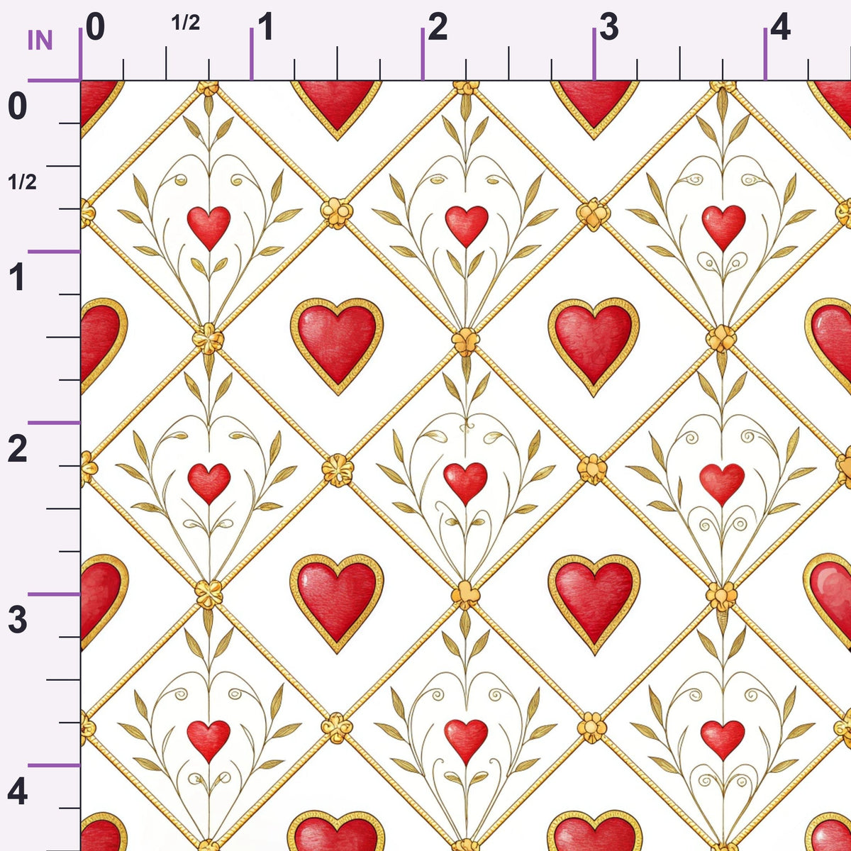 Gilded Valentine Pattern 28 Minky Fabric