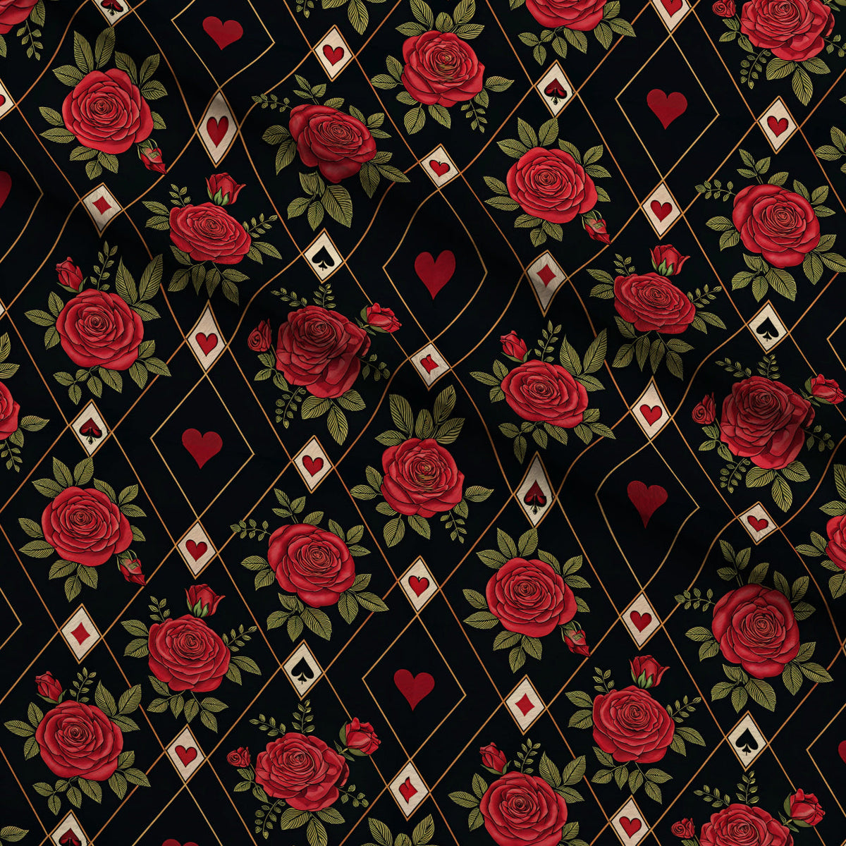 Gilded Valentine Pattern 9 Minky Fabric