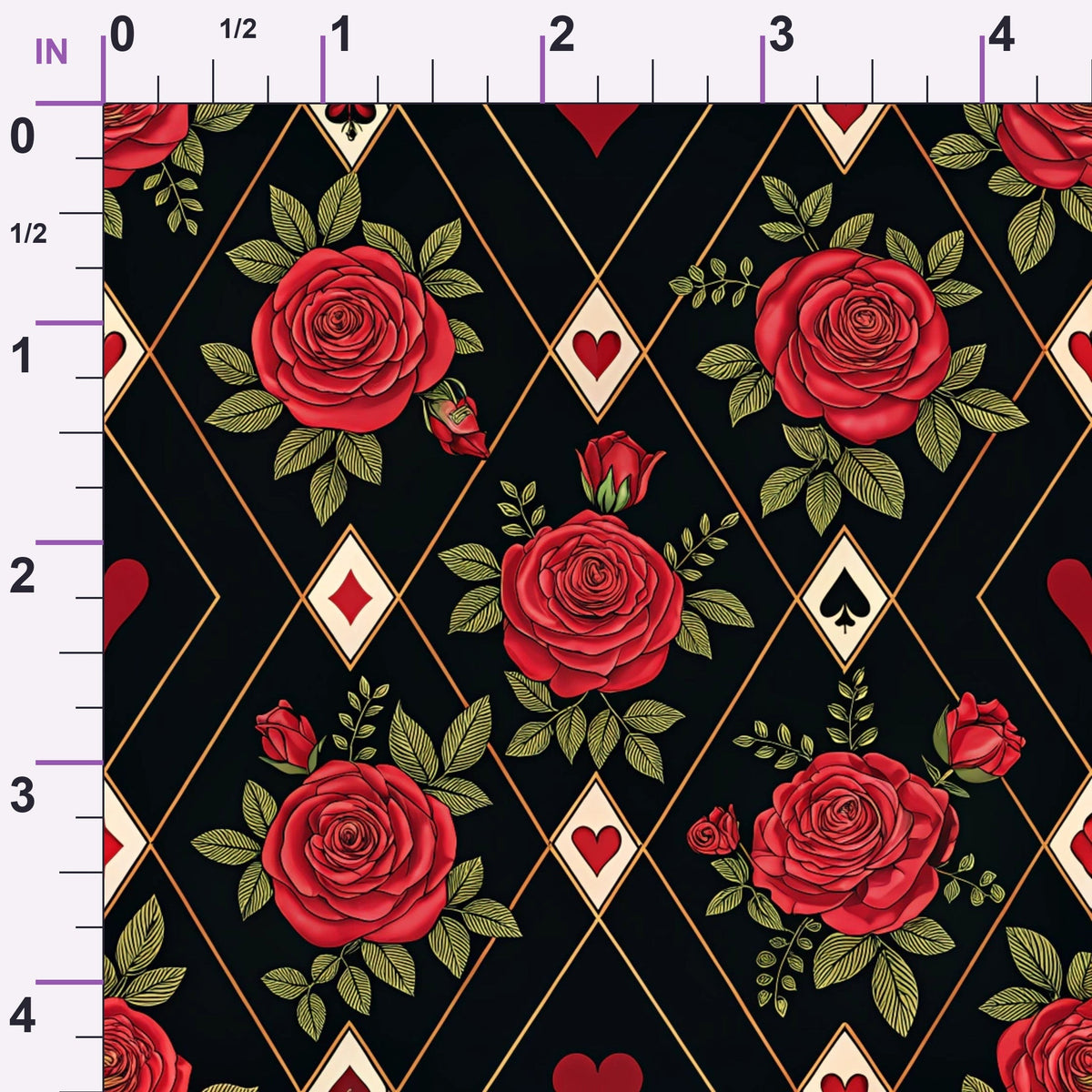 Gilded Valentine Pattern 9 Minky Fabric