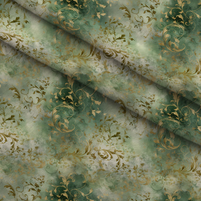 Gilded Verdigris Pattern 10 Minky Fabric