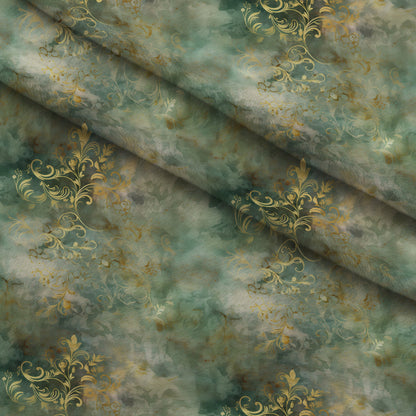 Gilded Verdigris Pattern 3 Minky Fabric