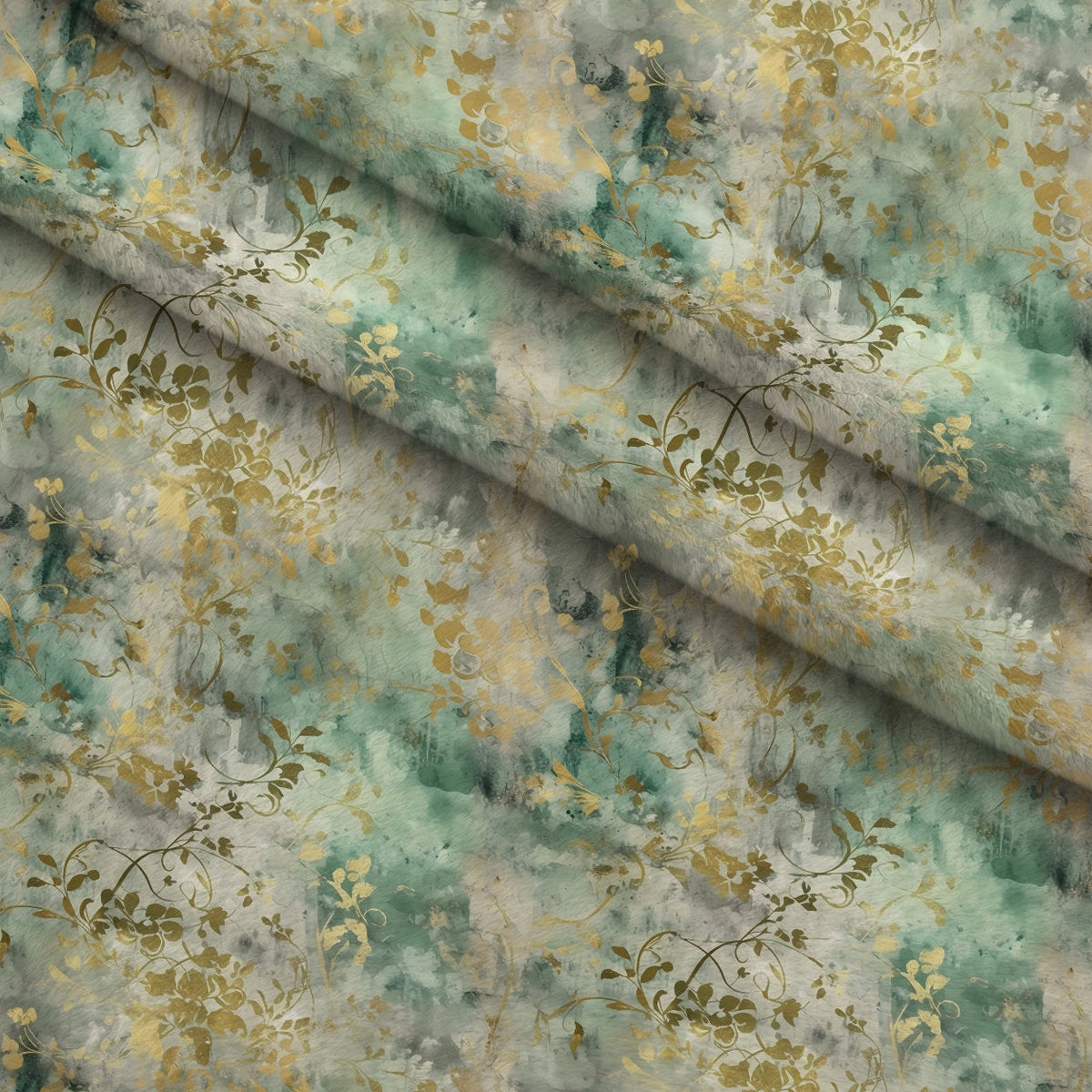 Gilded Verdigris Pattern 4 Minky Fabric