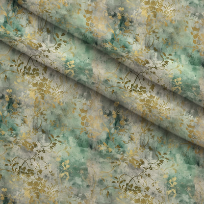 Gilded Verdigris Pattern 4 Minky Fabric
