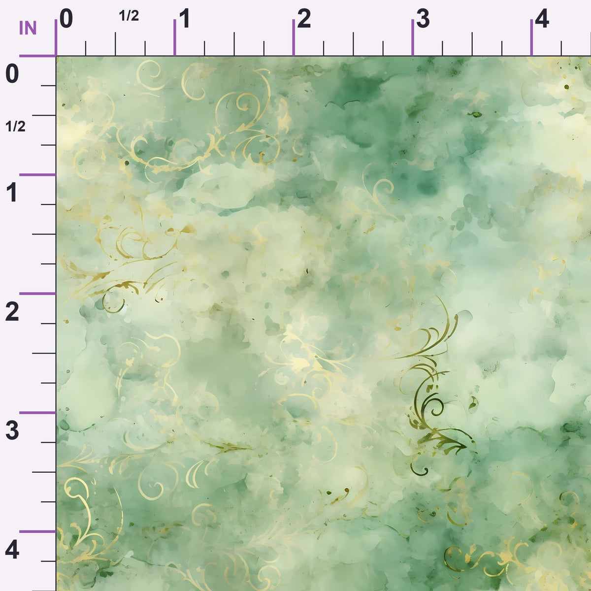 Gilded Verdigris Pattern 5 Minky Fabric
