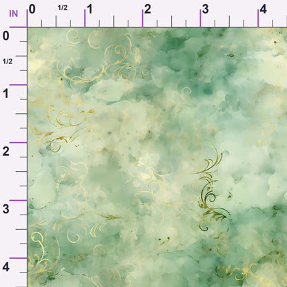 Gilded Verdigris Pattern 5 Minky Fabric
