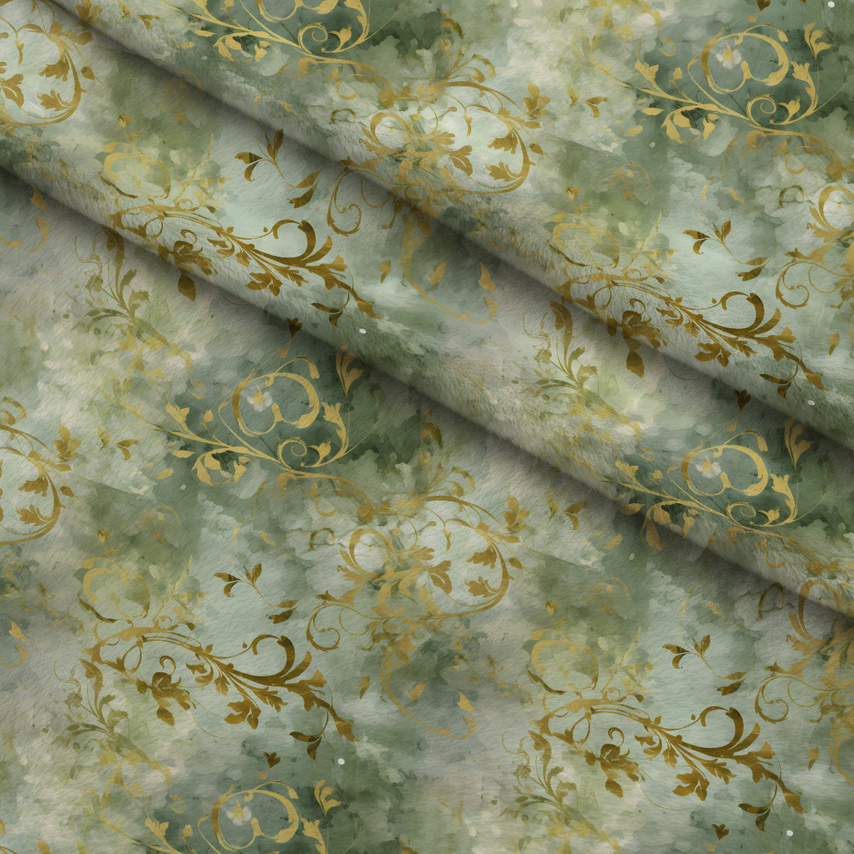 Gilded Verdigris Pattern 6 Minky Fabric
