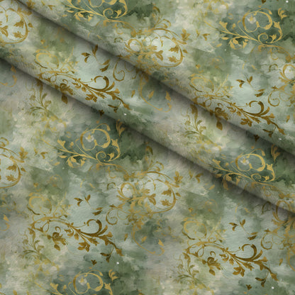 Gilded Verdigris Pattern 6 Minky Fabric