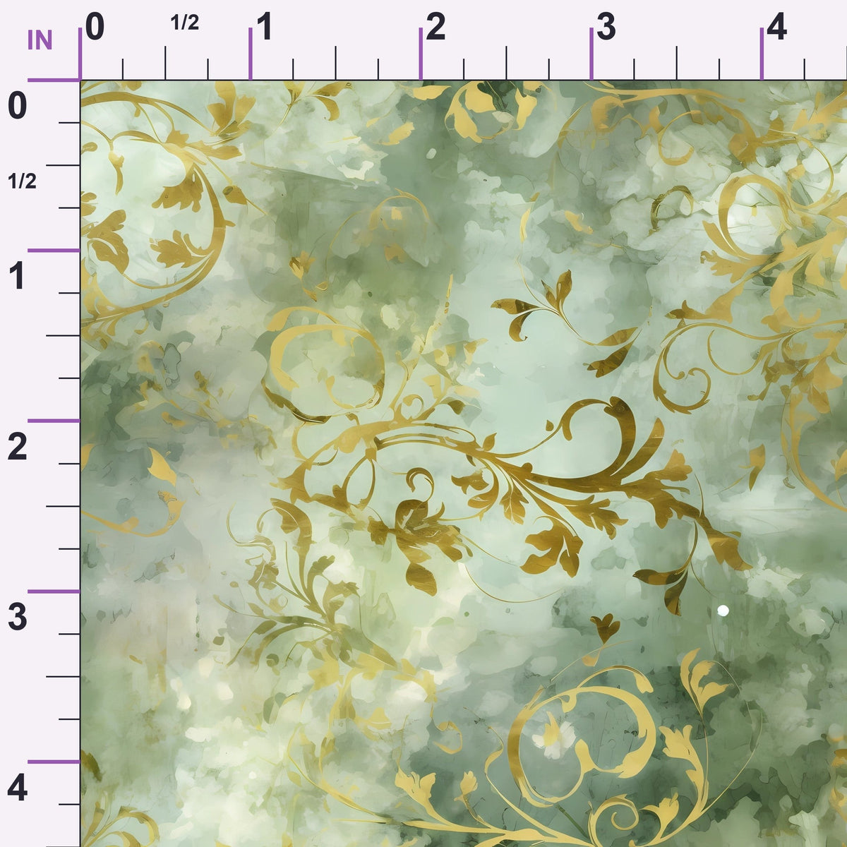Gilded Verdigris Pattern 6 Minky Fabric